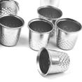 thumbnail image 4 of GUOOL 2x10pcs Dressmakers VINTAGE METAL Finger Thimble Protector Sewing Needles, 4 of 9