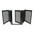 thumbnail image 2 of 32" Highlander - 5 Panel Walk Through Free Standing Wood Pet Gate - Black, 2 of 3