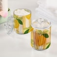 thumbnail image 5 of Yellow Stripes Bows Lemons Translucent Plastic Cans Storage Canisters with Lid Set of 2, 5 of 7