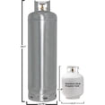 thumbnail image 4 of Flame King 100 lb Capacity Galvanized Steel Propane Tank with POL Valve, Rust and Corrosion-Free, 4 of 7
