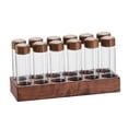 thumbnail image 1 of Contenedor de almacenamiento de granos de café de vidrio para bodegas de granos de café, contenedor de almacenamiento de alimentos recargable con tapa 12 hoyos 22g Sunnimix tarro de almacenamiento, 1 of 8