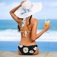 thumbnail image 5 of Daisy One-Piece Swimsuit Bikini Set, Detachable Sponge, Adjustable Strap, Two-Pack, Beach Vacation Wear, 5 of 6