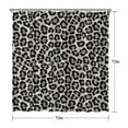 thumbnail image 5 of Leopard Pattern Shower Curtain with Classic Vintage Animal Print, Tropical Romantic Polka Spots, Waterproof Fabric with Hooks, Machine Washable, Cute Cartoon Fashion Decor, 5 of 5