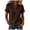 Brown, variant on Womens Dressy Casual Button Down Shirts Short Sleeve V Neck Cotton Tops Lightweight Business Work Office Blouses (Khaki, S)