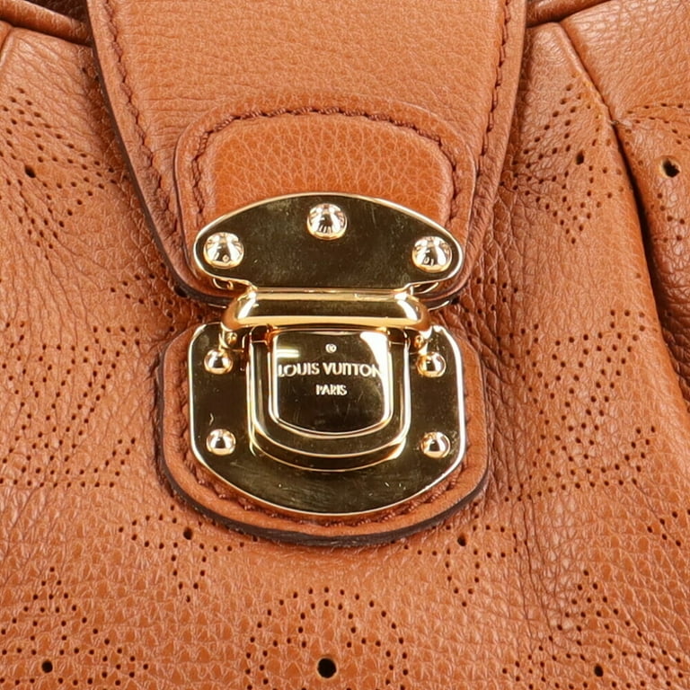 LOUIS VUITTON Shoulder Bag M97052 Brown cognac Monogram Mahina