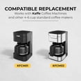 thumbnail image 4 of Kaffe Universal Replacement Coffee Carafe - 5 Cup Glass Pot for Drip Makers Glass, Easy-Grip Handle, Sneak-A-Cup Compatible Capacity Markings, Dishwasher Safe, 4 of 4