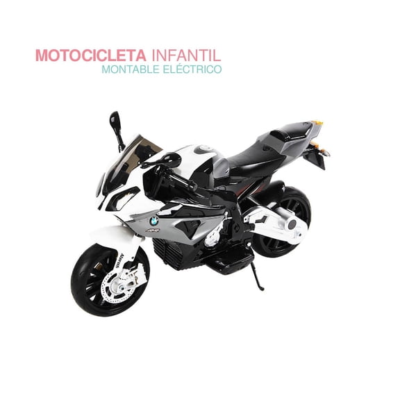 Motocicleta montable eléctrica RASTAR BMW S1000 RR negro Unitalla