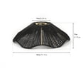 thumbnail image 2 of HaCpiu Retro Wavy Lampshade, 11.7" Yellow Handwoven Lampshades, Boho Lamp Shade Cover for Chandelier, Pendant Lights, Bedroom, Hallway & Kitchen Home Decor, 2 of 5