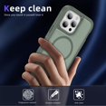 thumbnail image 7 of ELEHOLD for iPhone 15 Pro Max Case,Compatible with Mag Safe Accessory,Magnetic Heavy Duty Drop Protection Invisible Kickstand Rugged Military-Grade Protective Phone Case ,Green, 7 of 7
