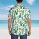 thumbnail image 4 of Fotbe Cactus Plants1 Camisa Hawaiana para Hombre Unisex – Camisa Casual de Verano con Botones de Manga Corta de Algodón y Lino,Large, 4 of 7