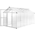 thumbnail image 2 of vidaXL Greenhouse Aluminium Plant Growing House Tent Metal Shelter Multi Sizes, 2 of 22