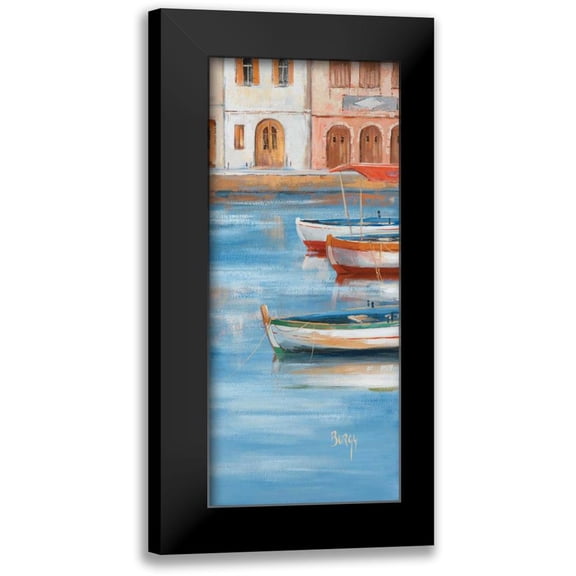 Burgy 8x14 Black Modern Framed Museum Art Print Titled - View on water III