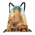 thumbnail image 1 of El Arca y el Cerdo Hormiguero Mochila de Cuerdas para Deportes y Gimnasio, Bolsa de Cuerdas Resistente al Agua, Bolsa Cinch, 30×40cm, 1 of 6