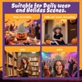 thumbnail image 4 of Women's Knitted Witch Hat, Wool Blend Pointed Spire Cap with Wide Brim, Fall Fashion Beanie for Everyday Wear, Halloween Cosplay & Masquerade (Khaki), 4 of 7