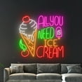 thumbnail image 5 of Handmadetneonsign All You Need Is Ice Cream Neon Sign, Ice Cream Cone LED Light, Ice Cream Cone, 5 of 5