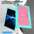 thumbnail image 2 of Fesign for Onn 10.4 Tablet Pro 2023 Model: 100110603 Case Built in Kickstand Heavy Duty Hybrid Case Hard Back Case Come with Tempered Glass/Shoulder Strap for Onn 10.4 Tablet Pro (Green+Pink/1 Pcs), 2 of 5