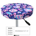 thumbnail image 4 of Bingfone colorful Skull mushroom rainbow Padded Round Bar Stool Cover Cushion with Elastic Fabric Round Chair Seat - colorful Skull mushroom rainbow, 4 of 7