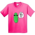 thumbnail image 3 of Inktastic Just Dill with It Chill Dill Pickle in Sunglasses Youth T-Shirt, 3 of 5