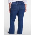 thumbnail image 3 of Terra & Sky Women's Plus Signature Mid Rise Bootcut Jeans, 30” Inseam, Sizes 16W-26W, 3 of 5
