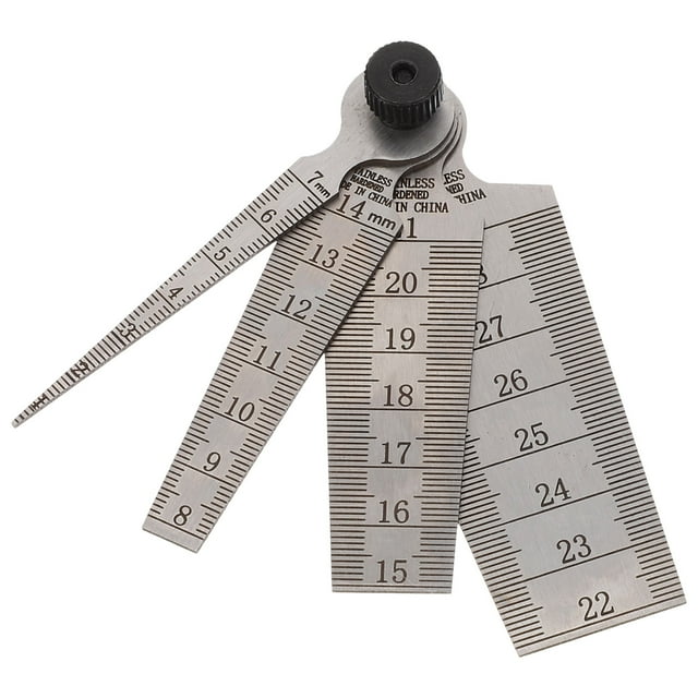 Mobutofu 4Pcs Stainless Steel Feeler Gauge Set for Accurate Gap Measuring and Thickness Inspection