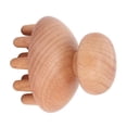 thumbnail image 2 of Masajeador de hongos de madera que promueve la circulación y limpia los meridianos. Herramienta de masaje manual portátil para cabeza, cintura, abdomen y muslos., 2 of 14