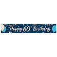 thumbnail image 2 of Happy 60th Birthday Banner with Balloons Fireworks and Gifts Background Backdrop Decors for Birthday Party Photography Props Birthday Decoration Party Supplies, 2 of 7