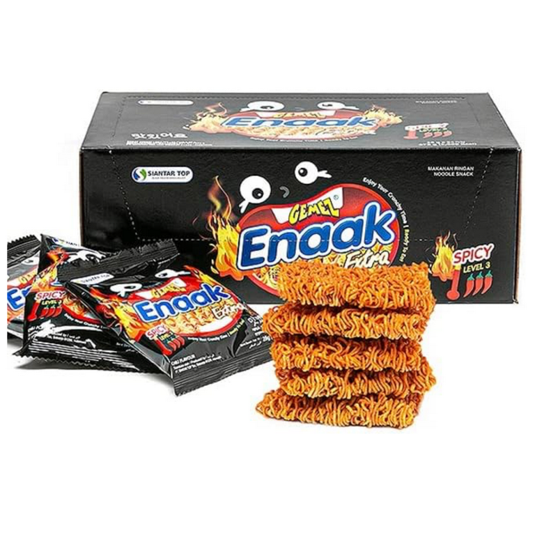 Gemez Enaak Spicy Level 3 Snack Noodle 28g x 30 Packs - Walmart.com