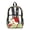 Apple Print Green, variant on Transparent Backpack for Boys Girls Kids Large Capacity Clear School Bookbag PVC See Through Daypack for Stadium Sport Travel Security, Mermaid Scales Print Blue Violet