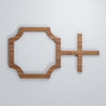thumbnail image 5 of Ekena Millwork 12 7/8"W x 7 3/8"H x 3/8"T Extra Small Bradley Decorative Fretwork Wood Wall Panels, Walnut, 5 of 7