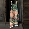 thumbnail image 6 of Iaqnaocc Hawaiian Womens Jumpsuit Plus Size Sleeveless Tropical Jumpsuits Overalls Boho Beach Rompers for Women Summer Casual Loose Spaghetti Strap Womens Overalls Pink 3XL, 6 of 6