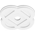 thumbnail image 2 of 12"OD x 2"ID x 4 3/4"C x 1"P Charlotte Architectural Grade PVC Contemporary Ceiling Medallion, 2 of 11