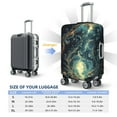 thumbnail image 4 of Hirioo Enchanted Forest Skull Path for Elasticity Suitcase Cover (No luggage Included) Durable Luggage Protector Fits 18-32 Inch Luggage-Small, 4 of 7