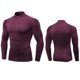 thumbnail image 4 of pstuiky camisas de manga larga para hombre, Camisa deportiva transpirable de manga larga y cuello redondo para hombre, color liso Tops de hombre l, 4 of 5