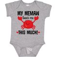 thumbnail image 3 of Inktastic Memaw Loves Me Grandson Boys or Girls Baby Bodysuit, 3 of 5