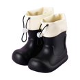 thumbnail image 2 of Otqutp Toddler Boys Girls Rain Boots Kids Color Block Waterproof Rubber Mid Calf Booties Adjustable Drawstring Cuff Non Slip Rain Shoes, 2 of 6