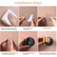 thumbnail image 1 of 4pcs Broom Holder Self-adhesive Rack Mop Holder No Drilling, 1 of 2