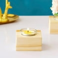 thumbnail image 3 of Portavelas de madera para velas de té, ideal para decoración navideña central. 7x7x5.3cm, 3 of 8