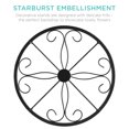 thumbnail image 5 of Best Choice Products Set of 4 Indoor Outdoor Metal Plant Stands, Flowerpot Holders for Home & Garden w/Starburst Design, 5 of 7