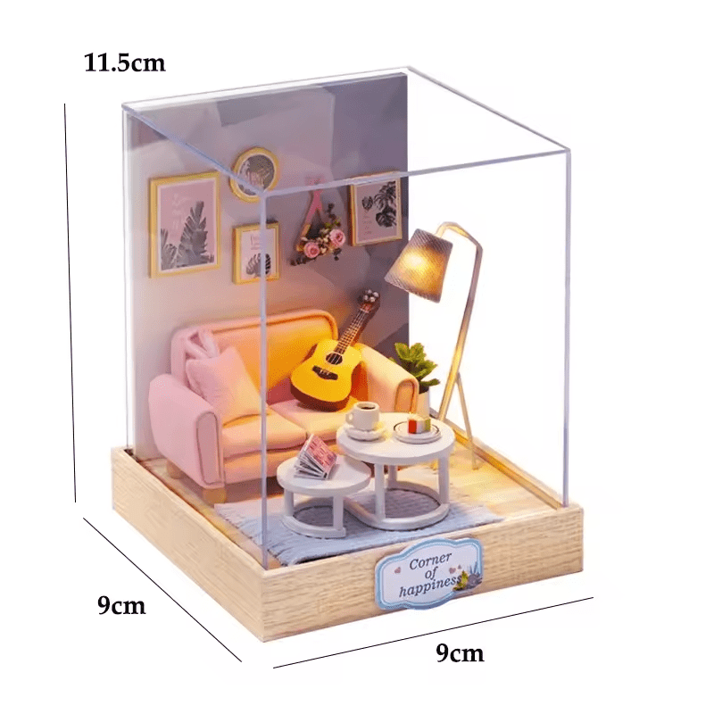 Corner of Happiness Modern Dollhouse Kit - Miniature Wizardi