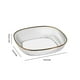 thumbnail image 3 of Four Pack Transparent PET Tableware Squared Household Living Room Kitchen Boned Snack Fruit Plates Vegetable Plates Set, 3 of 7