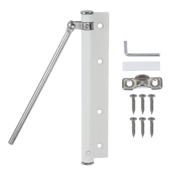 7 Inch Screen and Storm Door Closer Spring Door Stop Screen Door Latch Security Stopper White