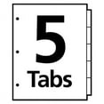 thumbnail image 5 of Write And Erase Big Tab Paper Dividers, 5-Tab, White, Letter | Bundle of 5 Sets, 5 of 5