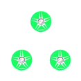 thumbnail image 4 of QualitChoice RISK Professional Rustproof Headset Cover Waterproof Exquisite Wear-resistant 28.6mm Front Fork Cycling Headset Accessories Green Star Thorn 3Set, 4 of 6