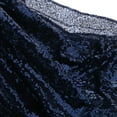thumbnail image 3 of Mantel redondo de lentejuelas de poliéster de 47'', color azul marino, 3 of 9