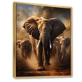 thumbnail image 2 of Designart "Elephant Of Africa I" Animals Floater Framed Wall Decor, 2 of 7