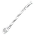 thumbnail image 1 of Tea Spoon Loose Leaf Tea Stainless Steel 304 Straw Colander Tea Leaking Juice Spoon Milk Tea Coffee Stirring Spoon Straws Reusable Stainless Steel Stainless Steel Coffee Filter, 1 of 9