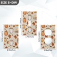 thumbnail image 7 of Yayeee Duplex Wall Plate 1-Gang 4.5"x2.7" Home Receptacle Light Switch Decorative Outlet Cover, Fall Mug Pattern, 7 of 7
