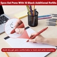 thumbnail image 1 of Thinsony 5pack/lot Quick Dry Ink Pens Durable Ink Comfortable Grip Retractable Gel 1Set, 1 of 6