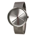 thumbnail image 1 of 7292S S-S Unisex Crossover Silver Dial Steel Mesh Bracelet Watch, 1 of 4