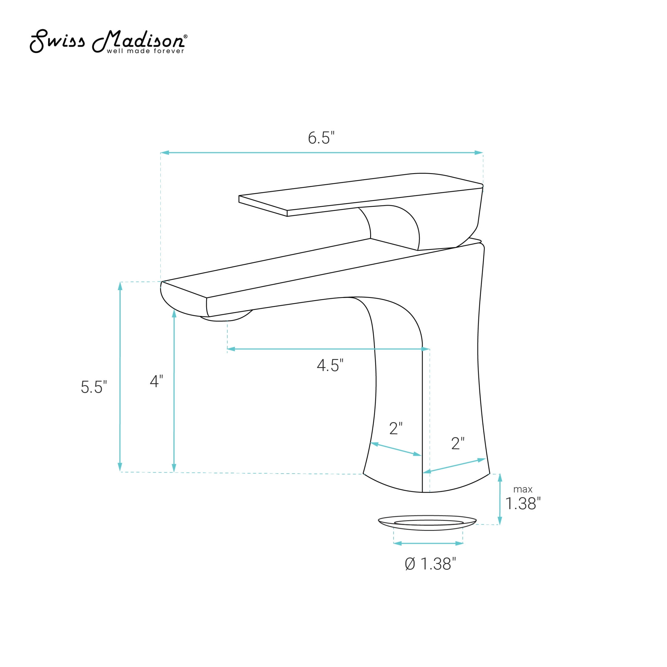 Monaco Single Hole, Single-Handle, Bathroom Faucet in Brushed Nickel